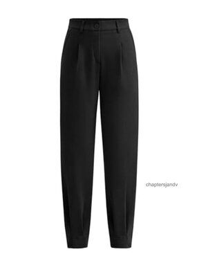 High Waist Ankle Length Tapered Dress Pants for Work
